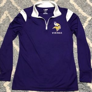 NFL Vikings Purple Quarter Zip
